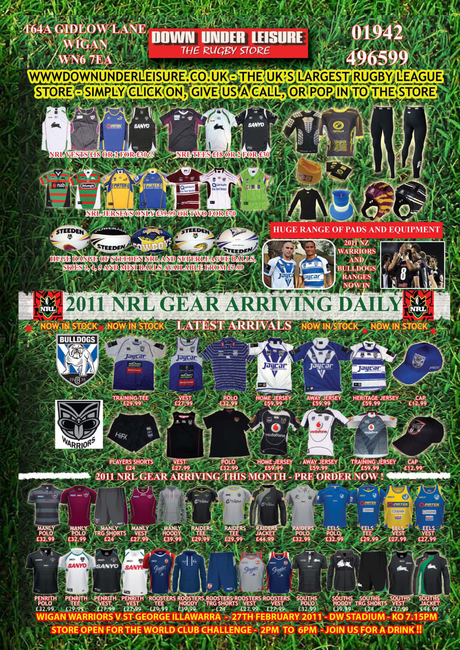 Rugby League World Preview Pages
