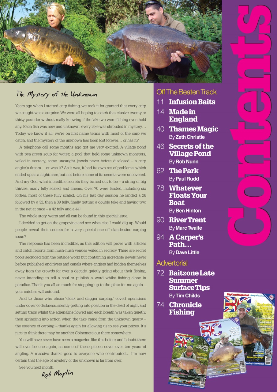 Big Carp Magazine Preview Pages