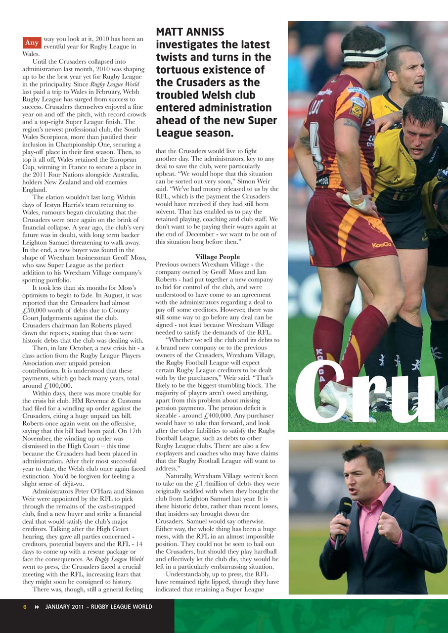 Rugby League World Preview Pages