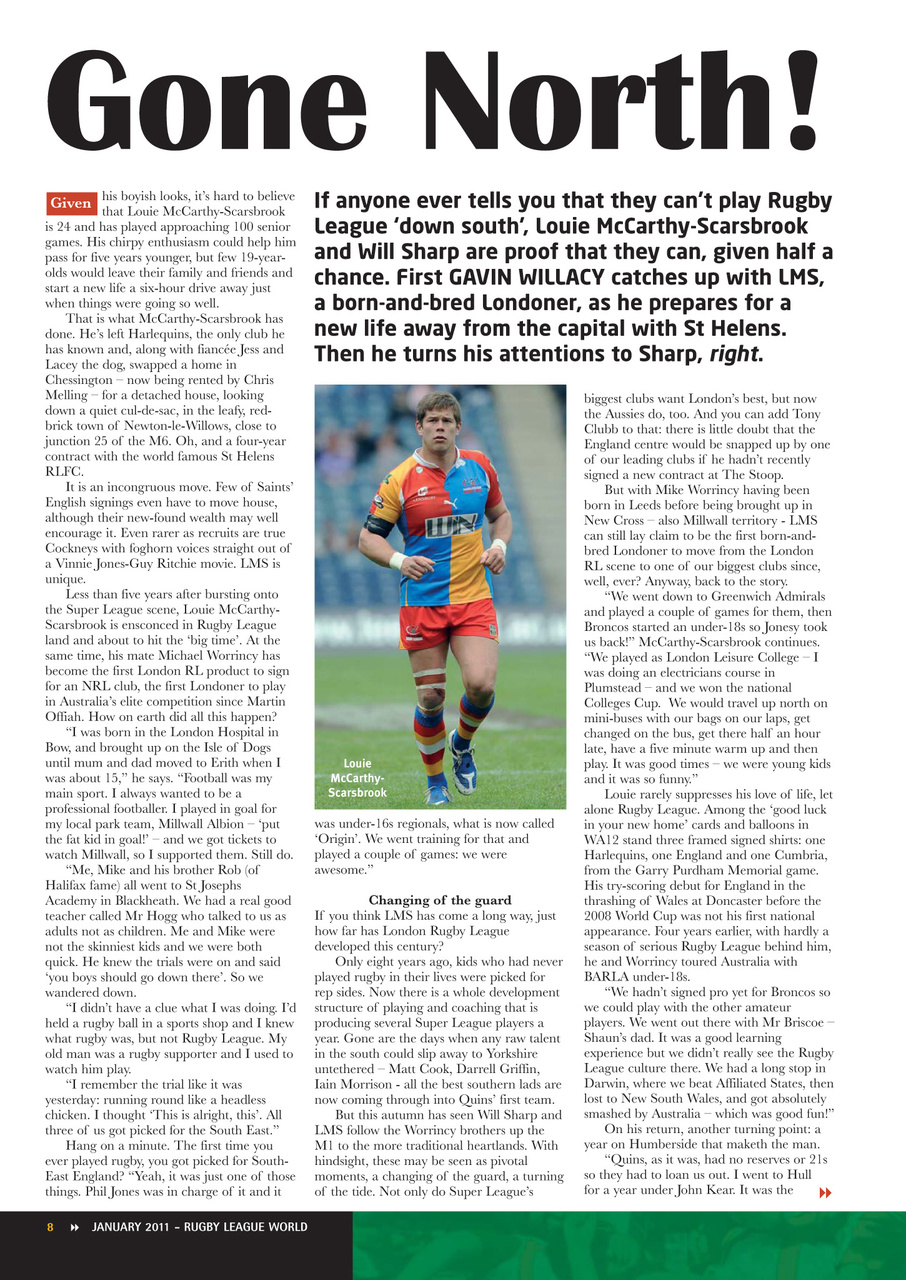 Rugby League World Preview Pages