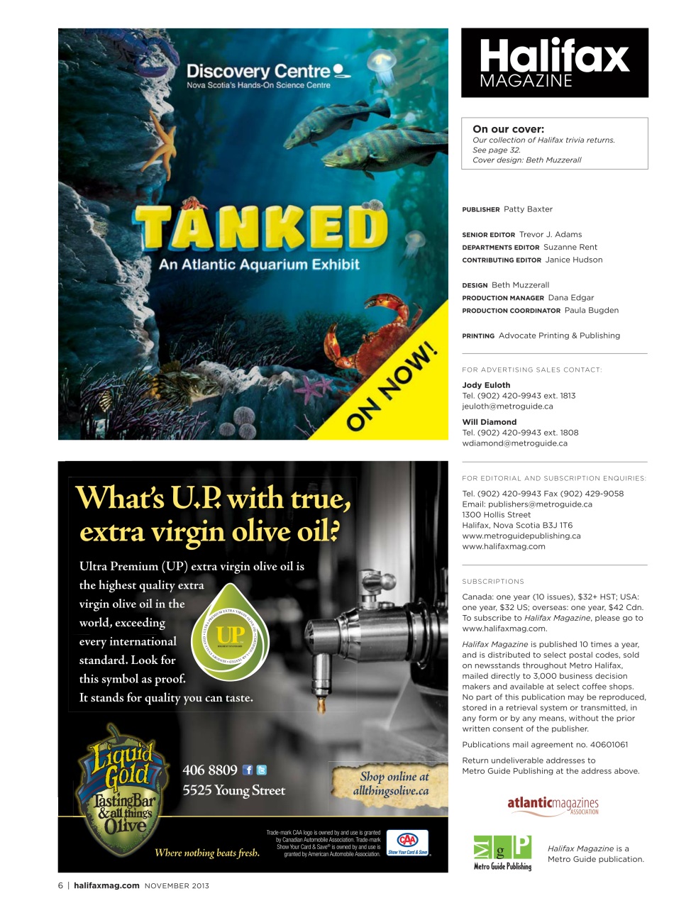 Halifax Magazine Preview Pages