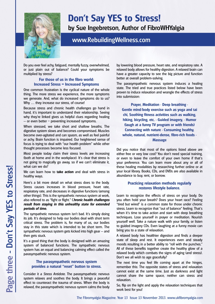 Fibromyalgia Magazine Preview Pages