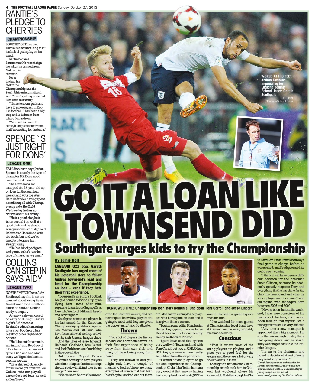 The Football League Paper Preview Pages