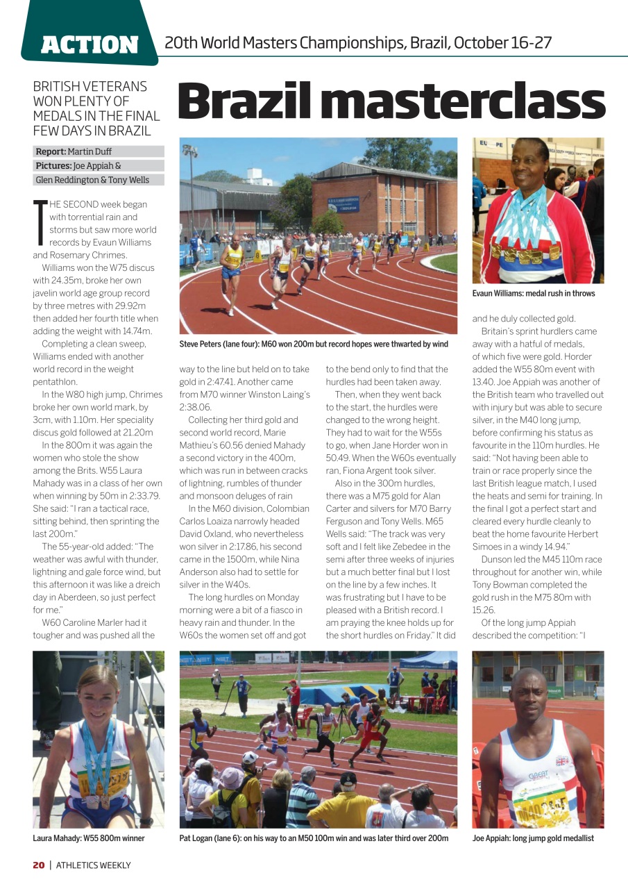 AW – Athletics Weekly Magazine Preview Pages