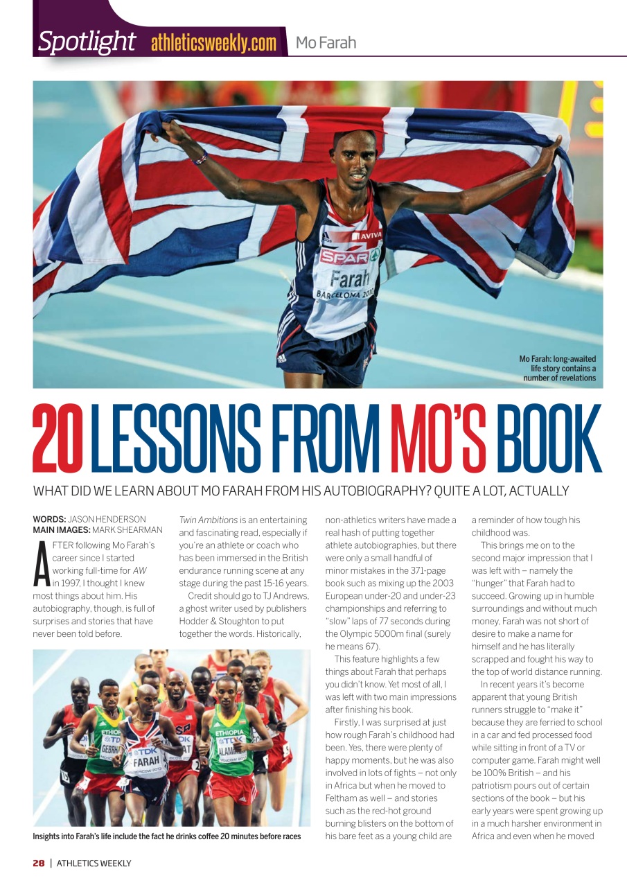 AW – Athletics Weekly Magazine Preview Pages