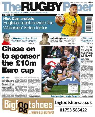 The Rugby Paper issue Sunday 27th October 2013