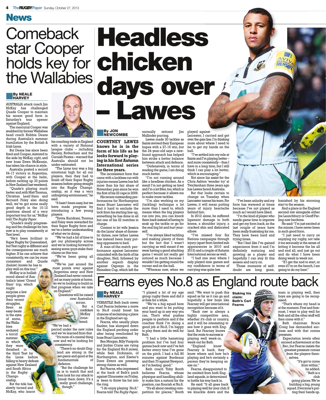 The Rugby Paper Preview Pages