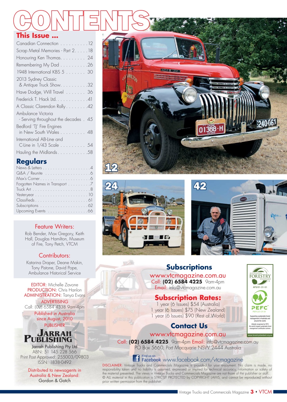 Vintage Trucks & Commercials Preview Pages