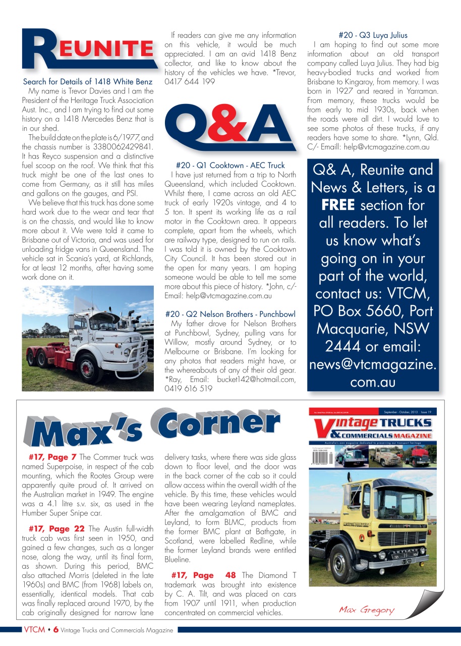 Vintage Trucks & Commercials Preview Pages