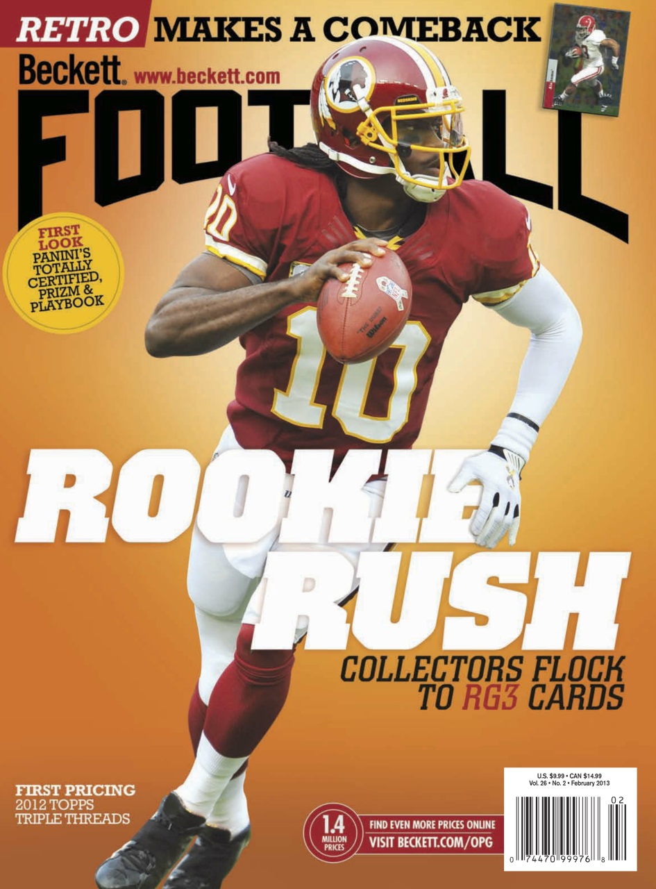 Beckett Football Magazine Preview Pages