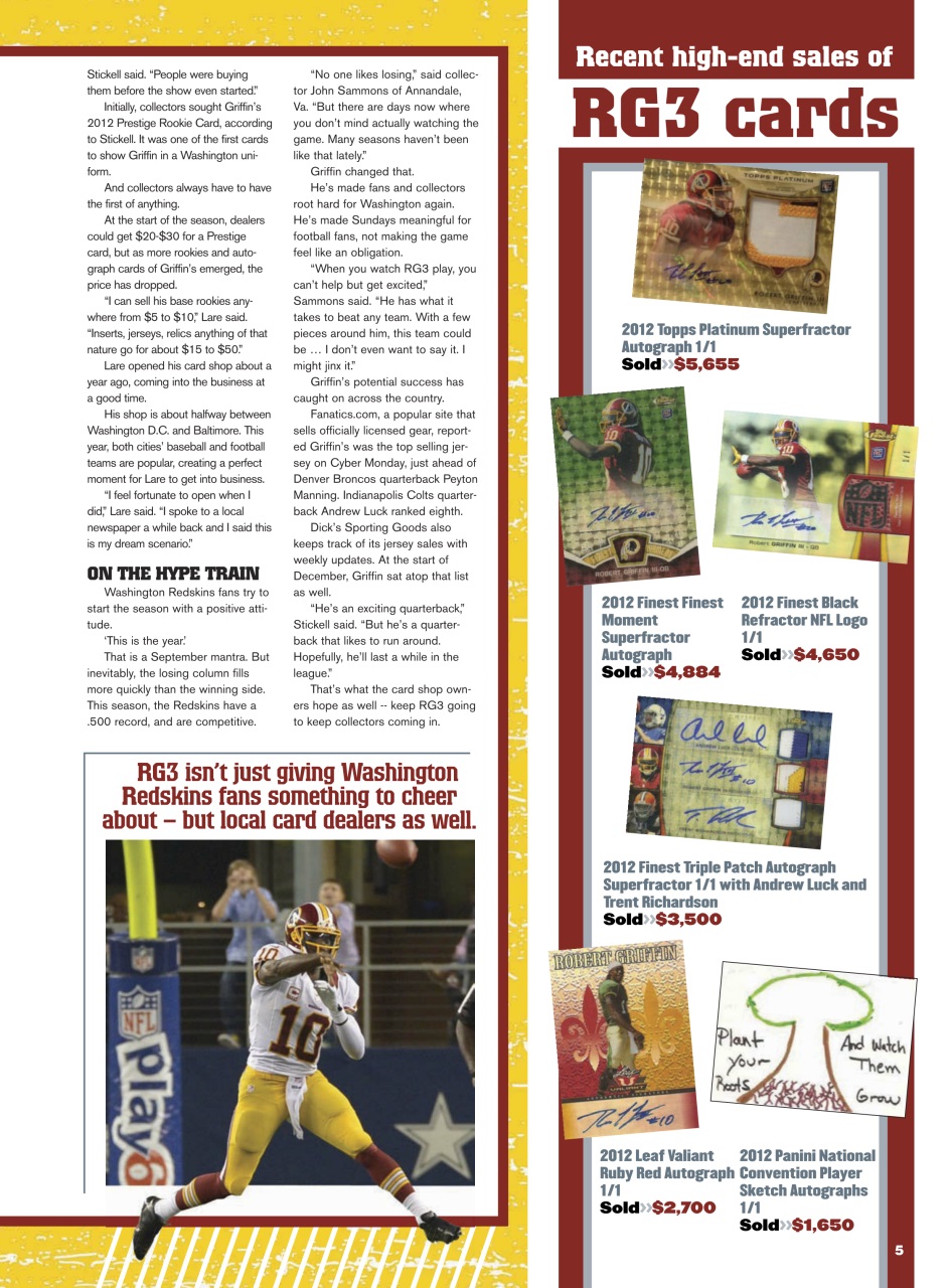 Beckett Football Magazine Preview Pages