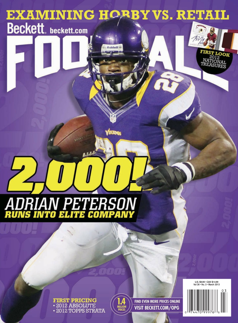 Beckett Football Magazine Preview Pages