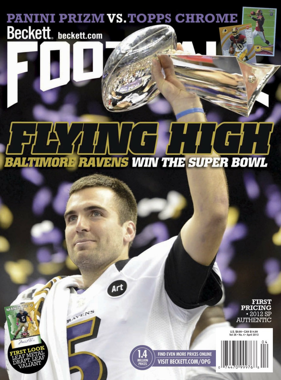 Beckett Football Magazine Preview Pages