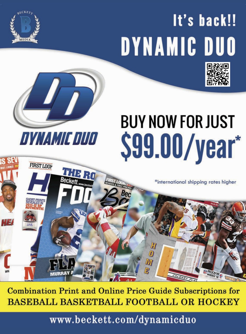 Beckett Football Magazine Preview Pages