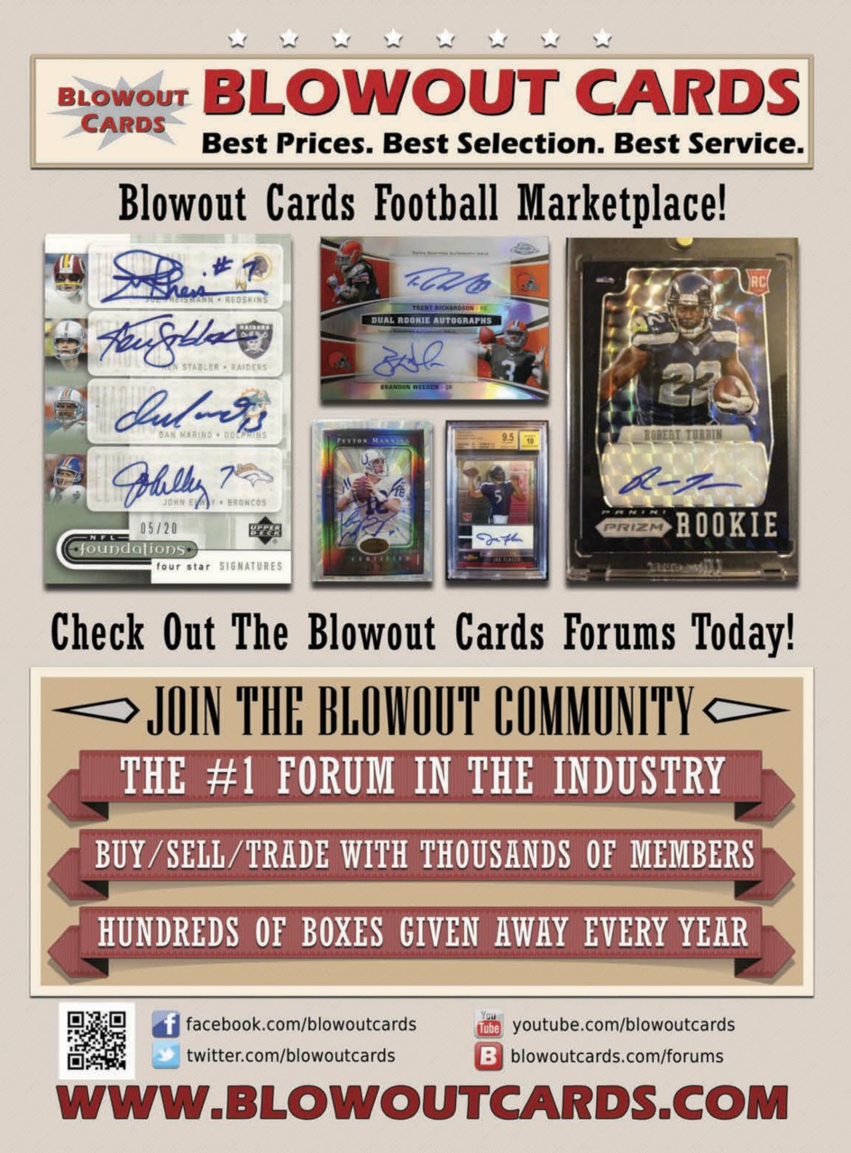 Beckett Football Magazine Preview Pages