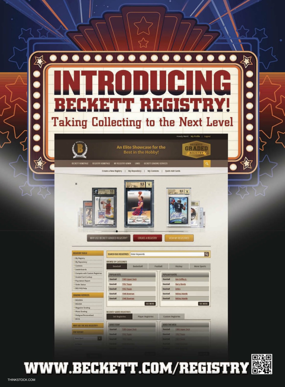 Beckett Football Magazine Preview Pages