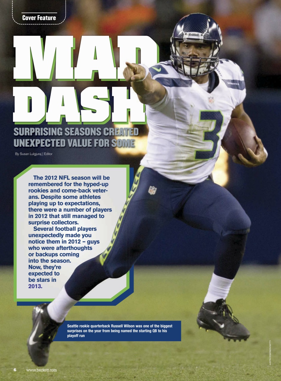 Beckett Football Magazine Preview Pages