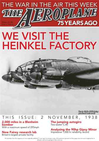 Aeroplane Weekly - The War in the Air 75 years ago issue 7 We visit the Heinkel Factory