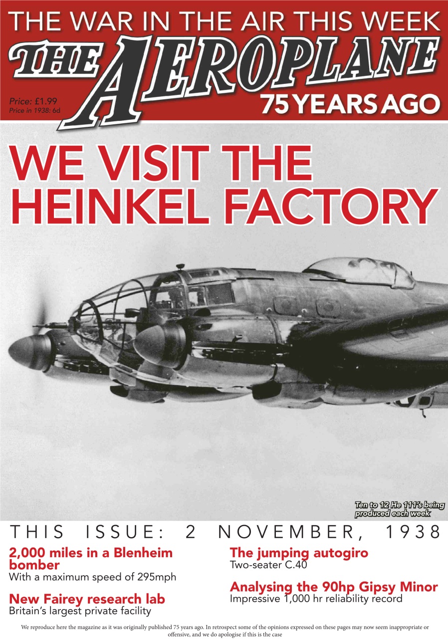 Aeroplane Weekly - The War in the Air 75 years ago Preview Pages