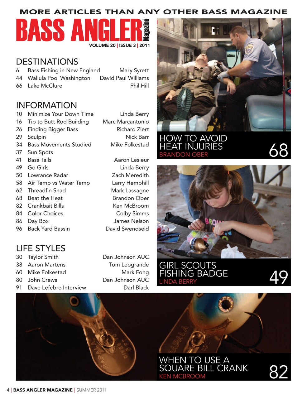 BASS ANGLER MAGAZINE Preview Pages