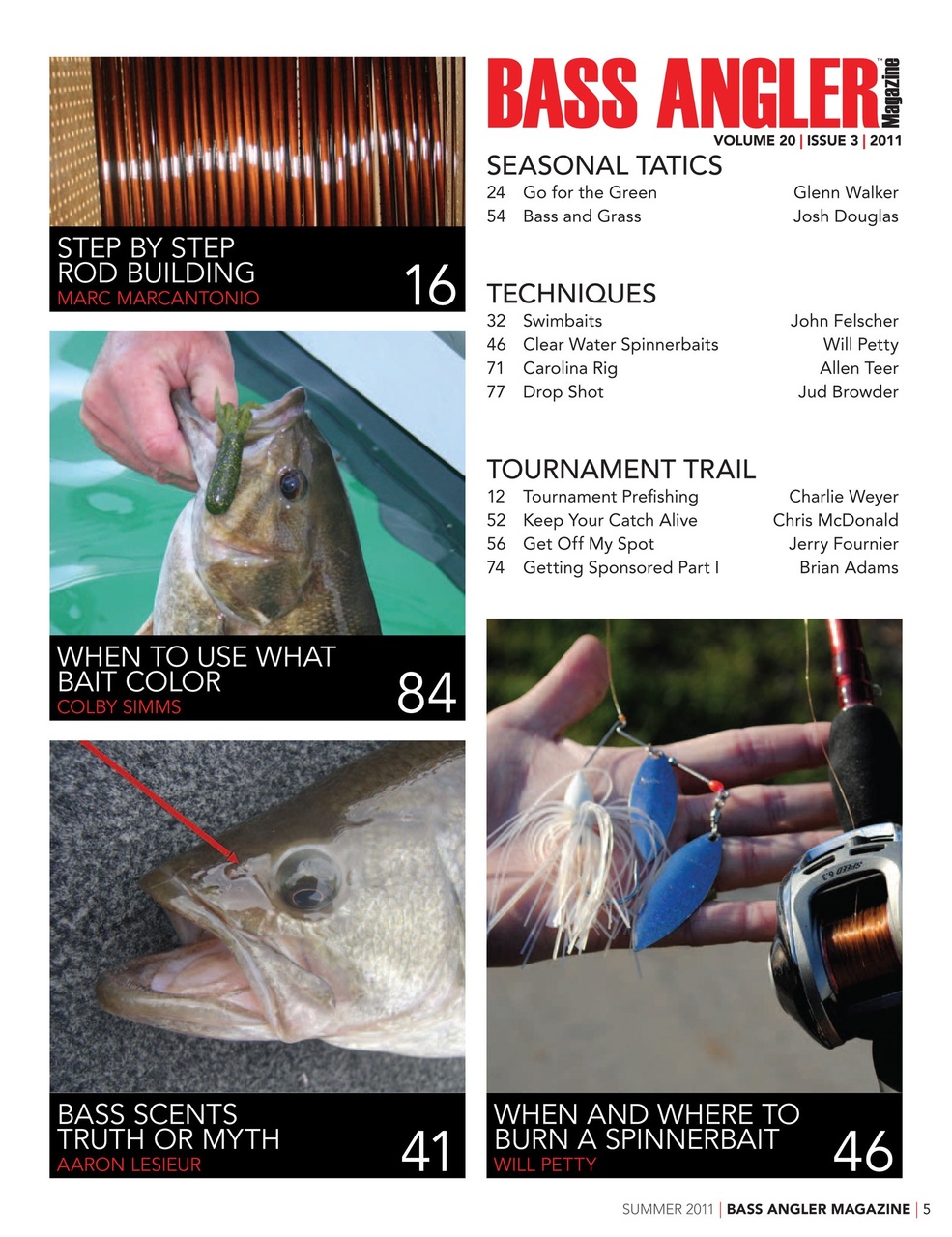 BASS ANGLER MAGAZINE Preview Pages