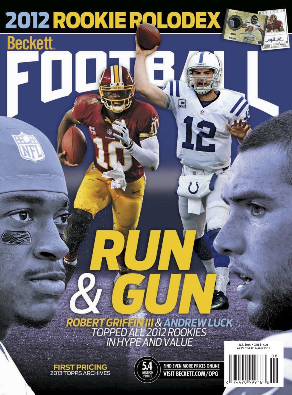 Beckett Football Magazine Preview Pages