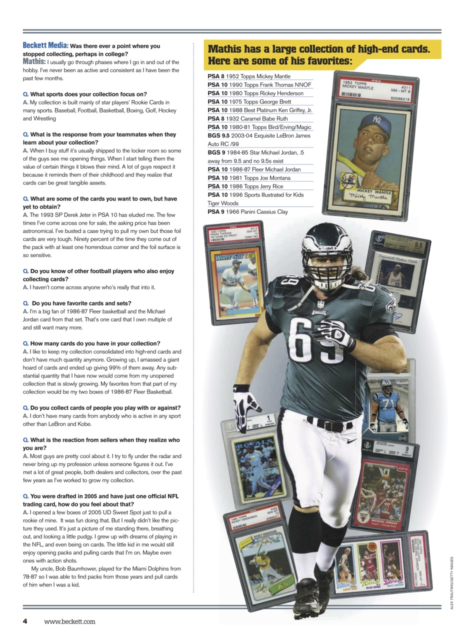 Beckett Football Magazine Preview Pages