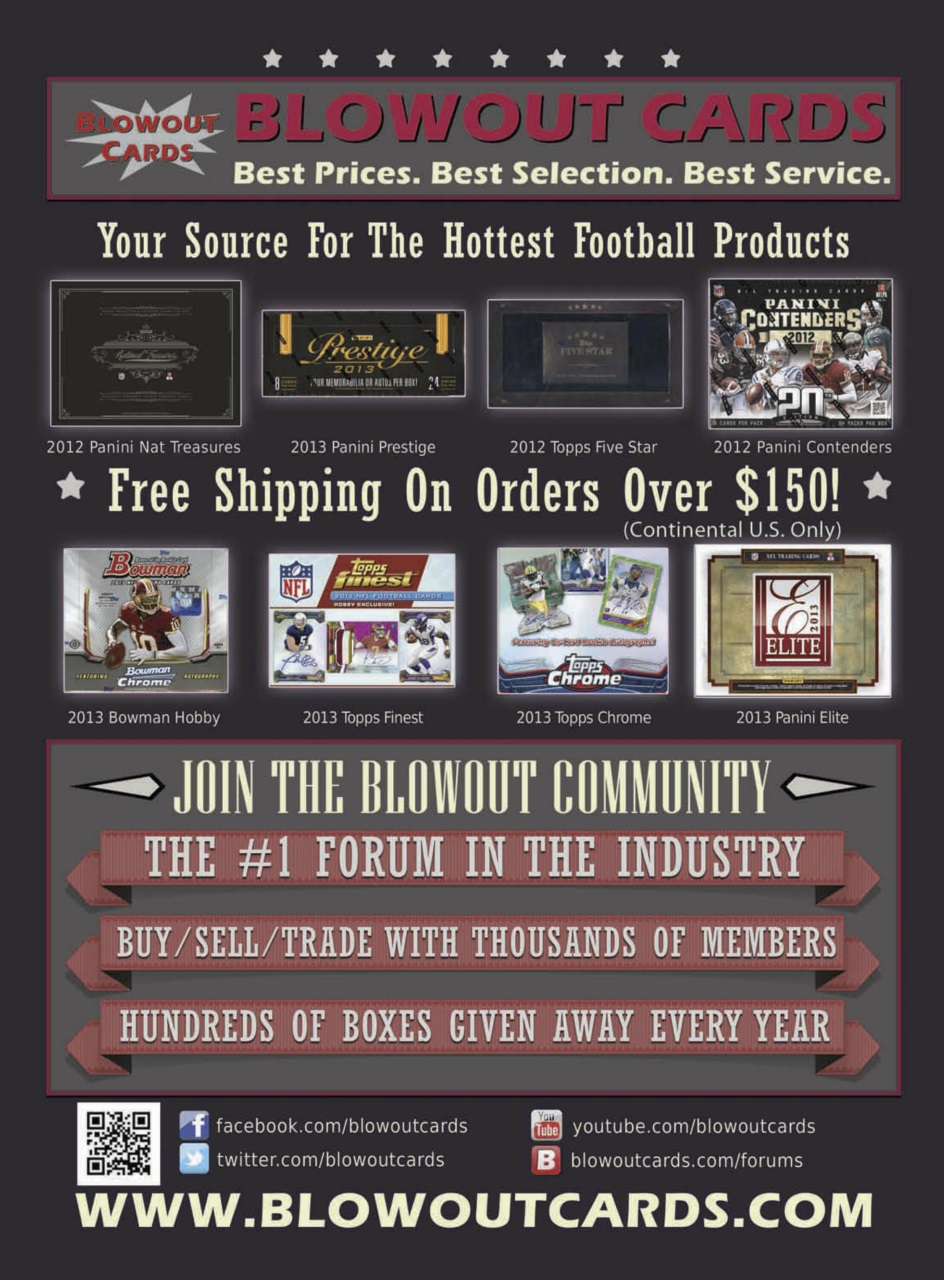 Beckett Football Magazine Preview Pages