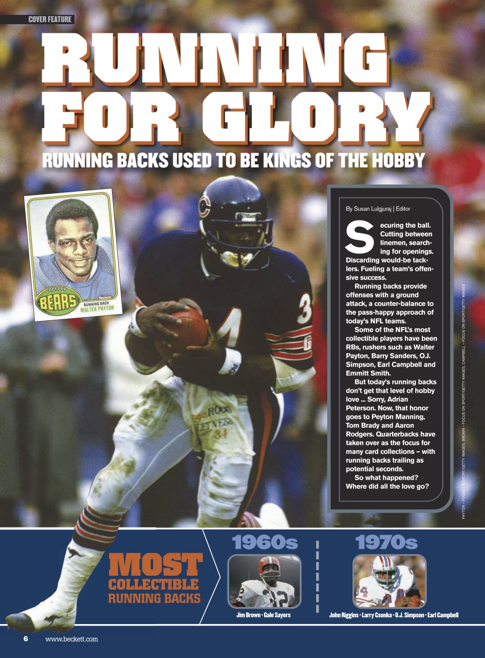 Beckett Football Magazine Preview Pages