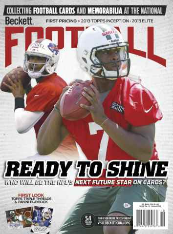 Beckett Football Magazine issue October 2013