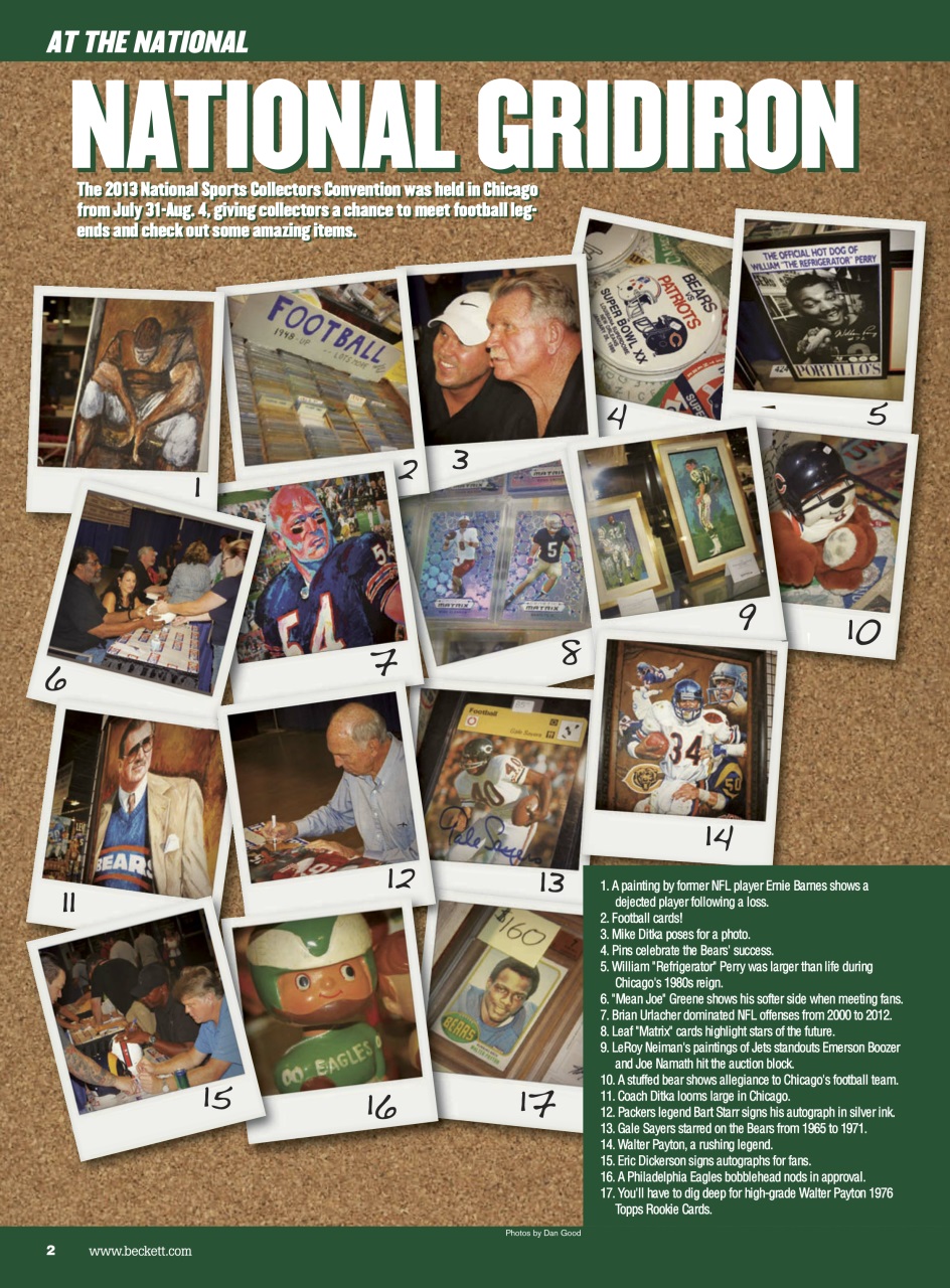 Beckett Football Magazine Preview Pages
