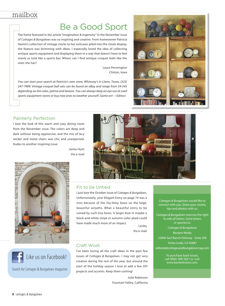 Cottages and Bungalows Preview Pages