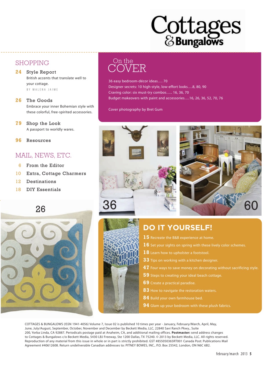 Cottages and Bungalows Preview Pages