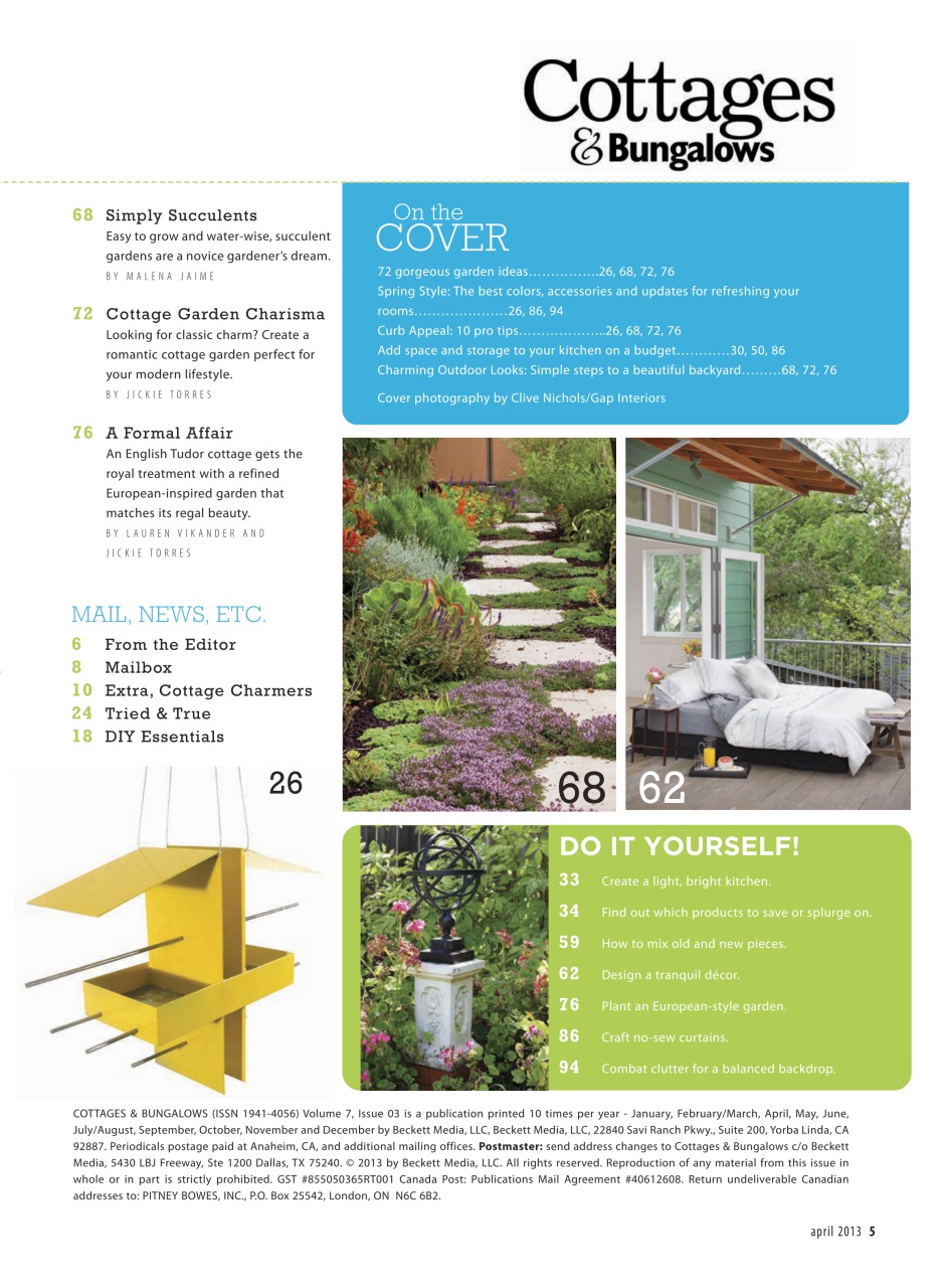 Cottages and Bungalows Preview Pages