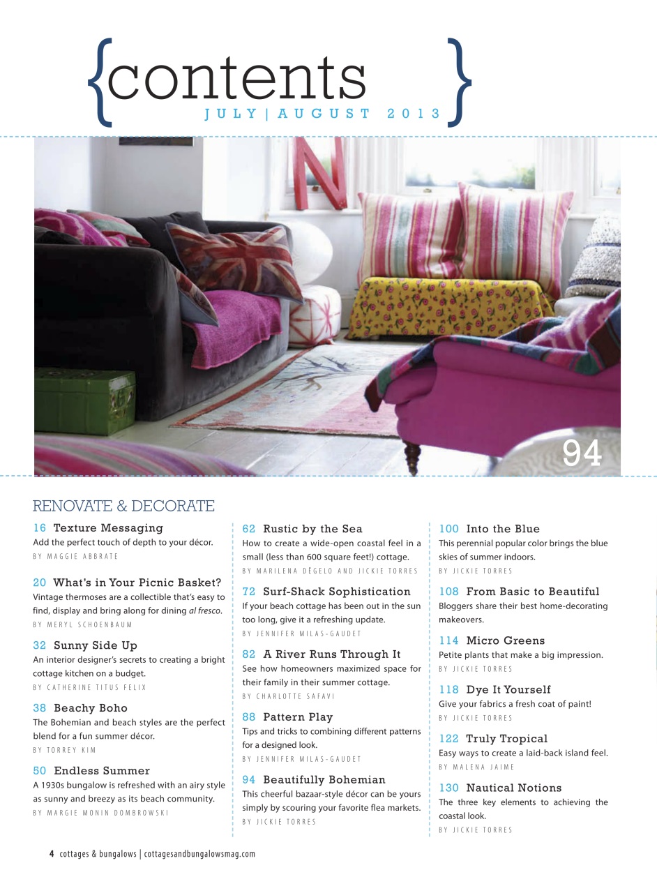 Cottages and Bungalows Preview Pages