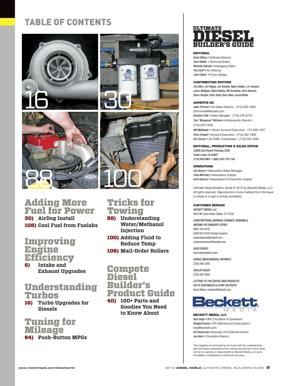 Ultimate Diesel Builders Guide Preview Pages