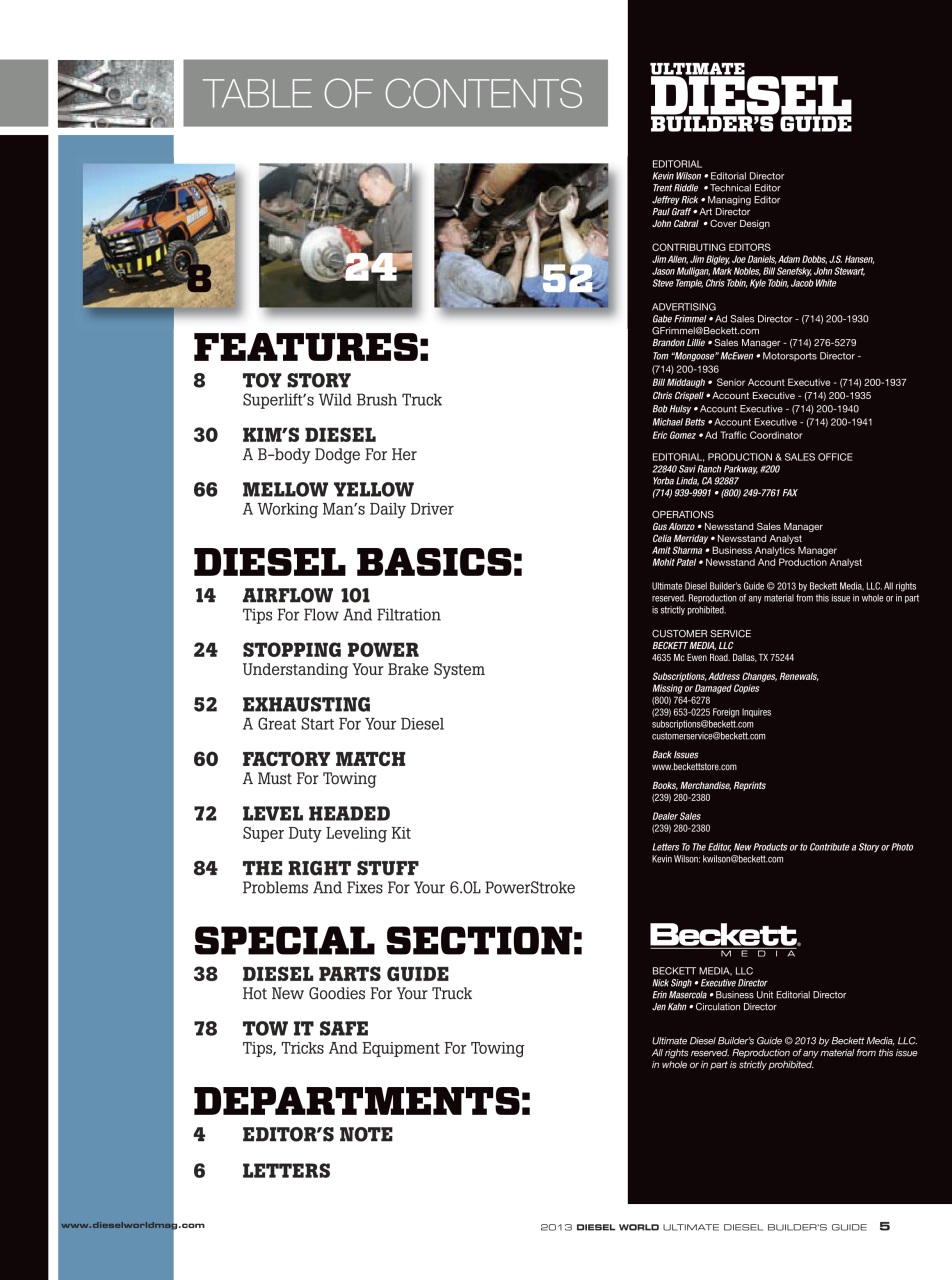 Ultimate Diesel Builders Guide Preview Pages