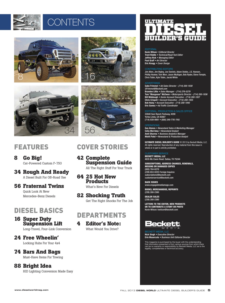 Ultimate Diesel Builders Guide Preview Pages