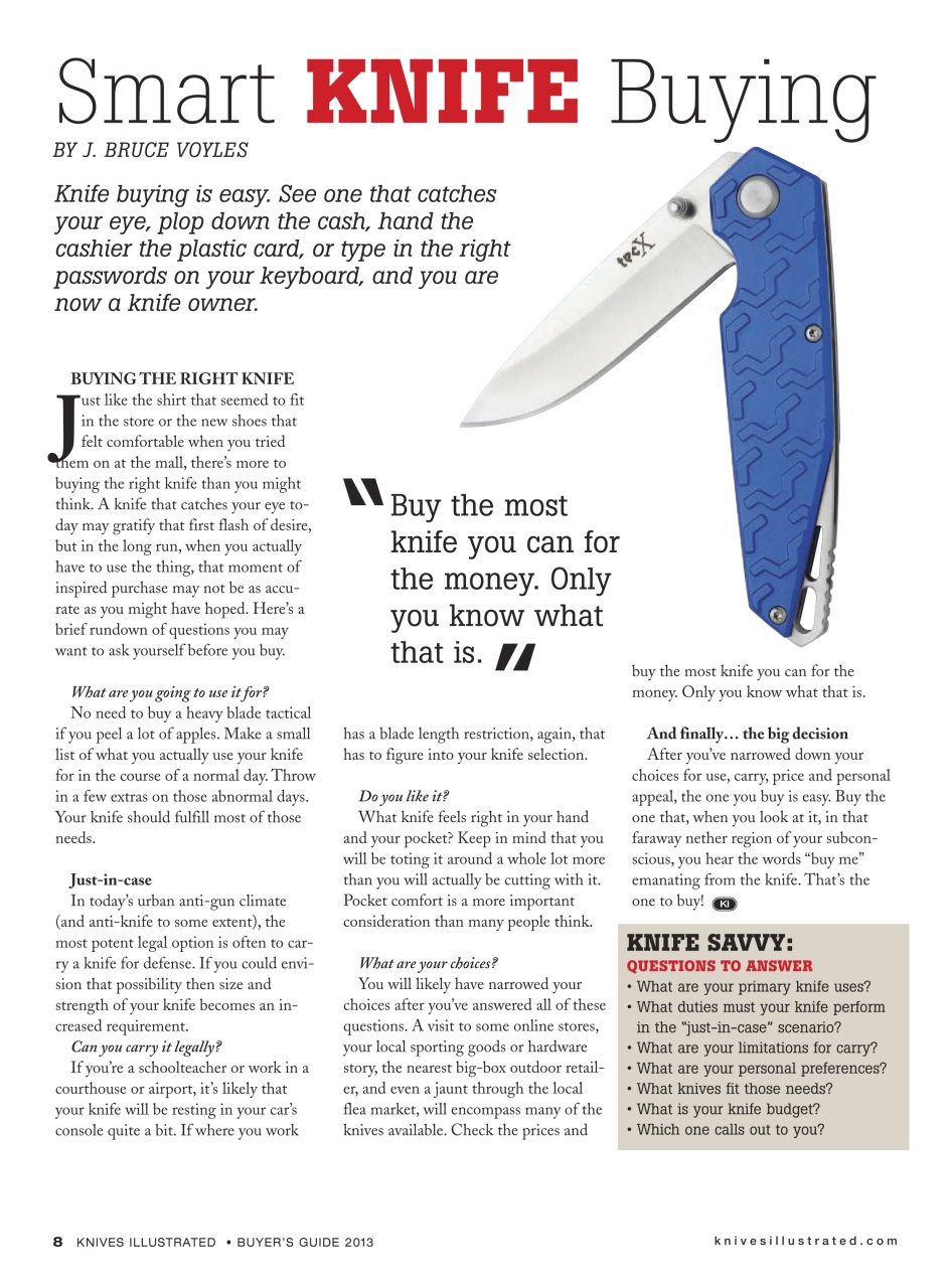 Knives Illustrated Preview Pages