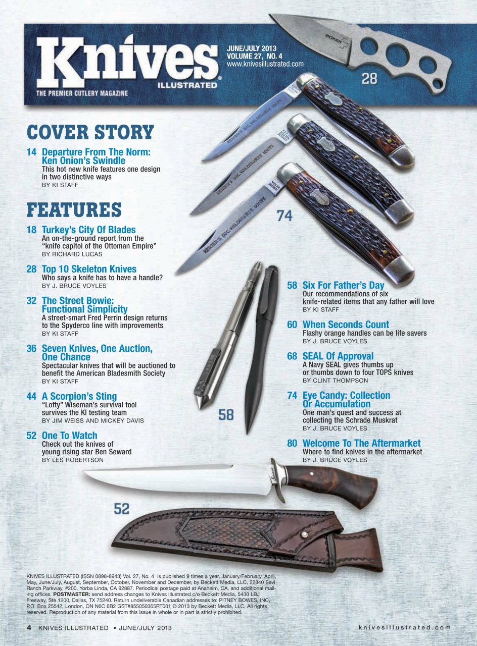 Knives Illustrated Preview Pages
