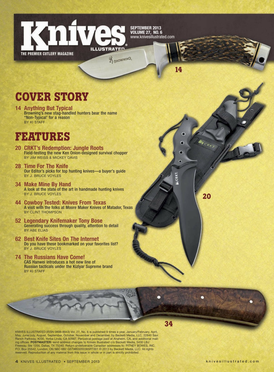 Knives Illustrated Preview Pages
