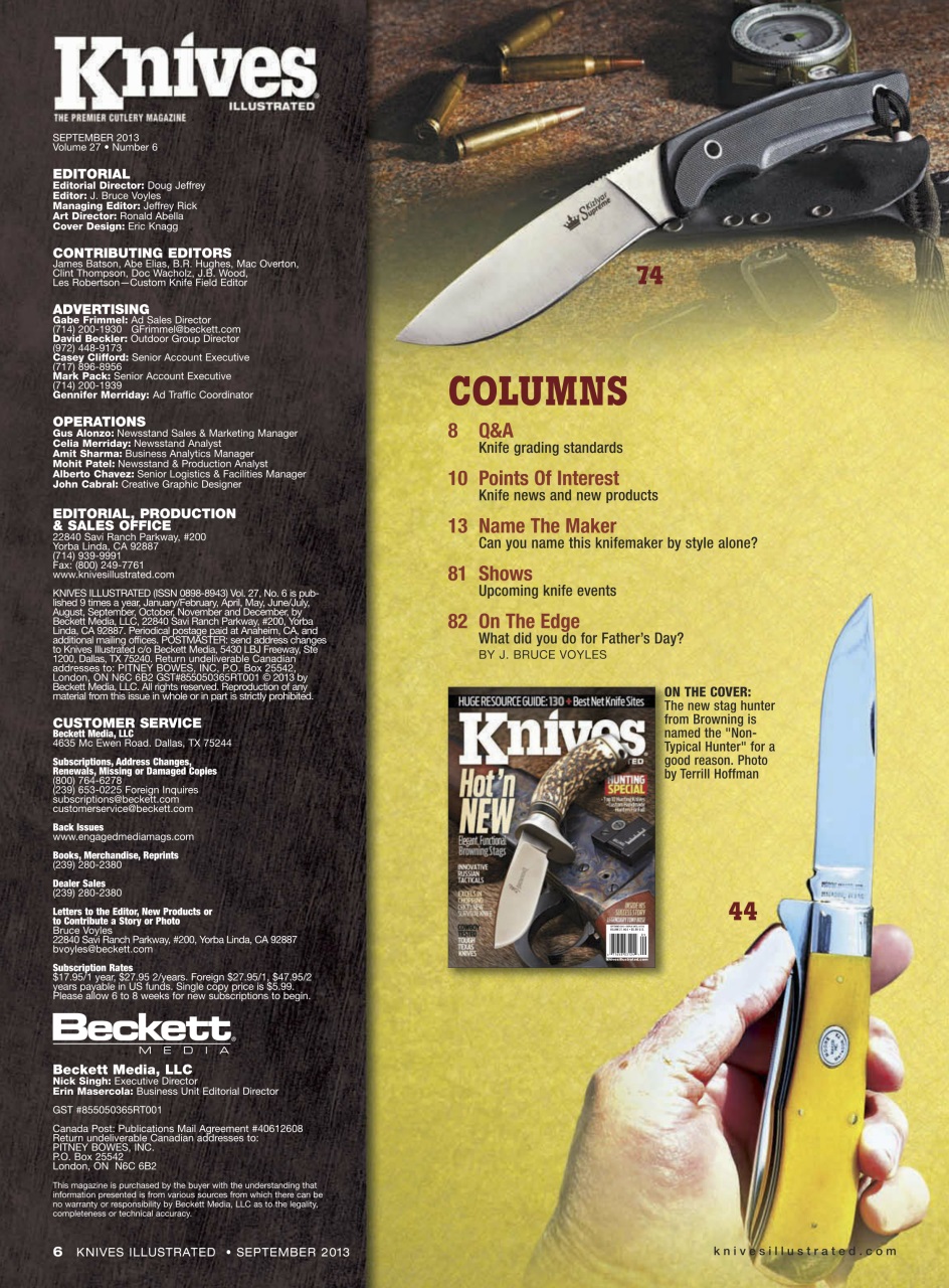 Knives Illustrated Preview Pages