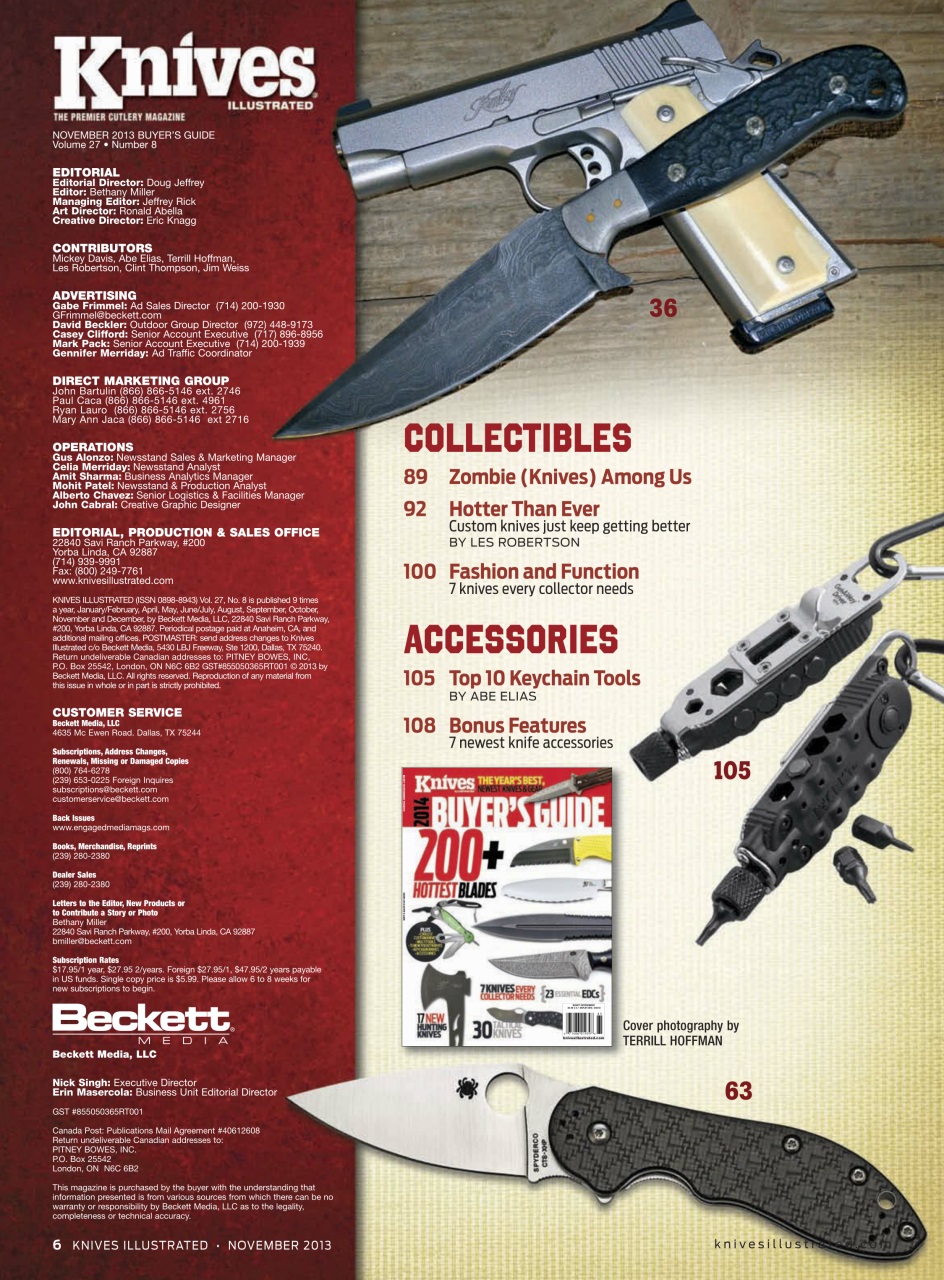 Knives Illustrated Preview Pages