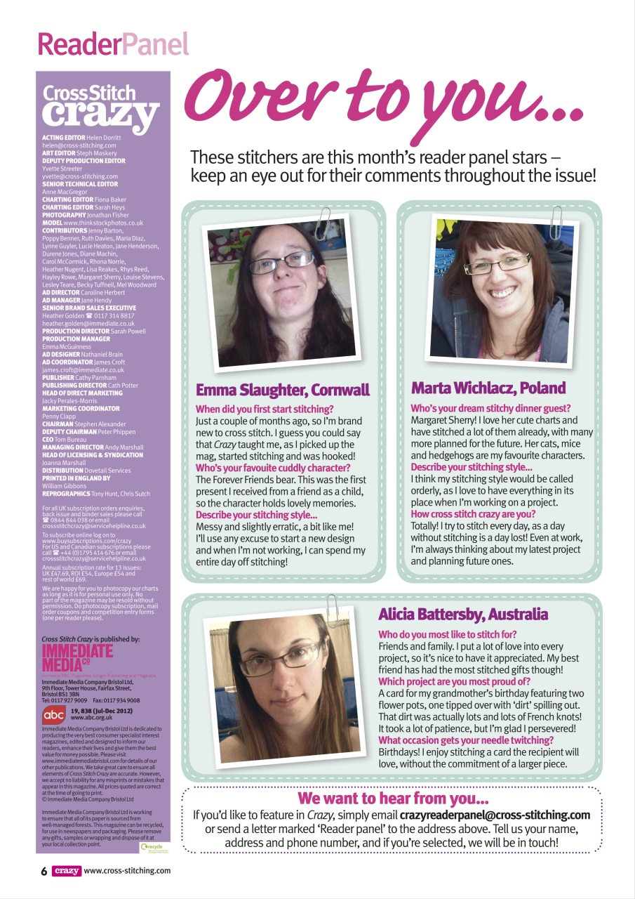Cross Stitch Crazy Preview Pages