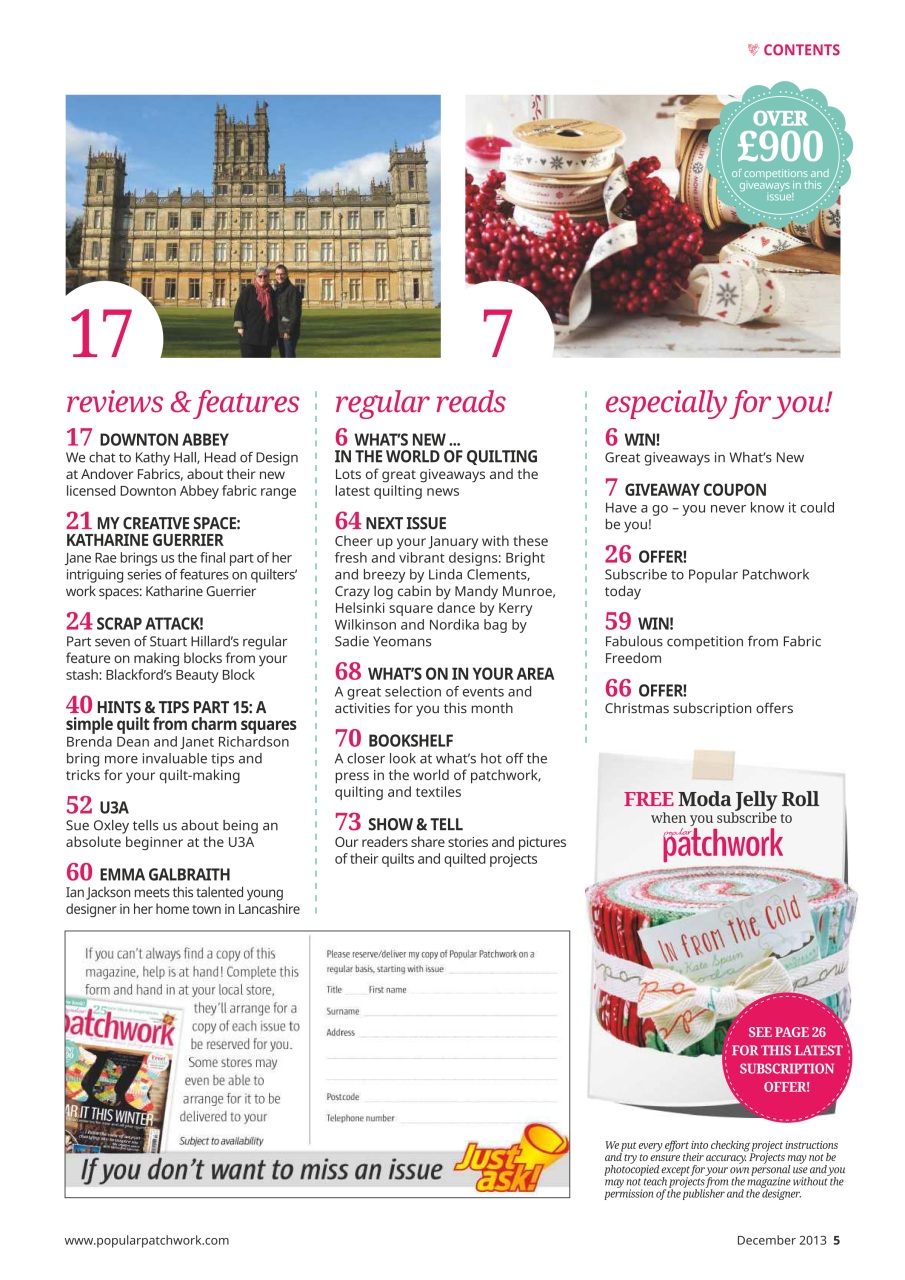 Popular Patchwork Magazine Preview Pages