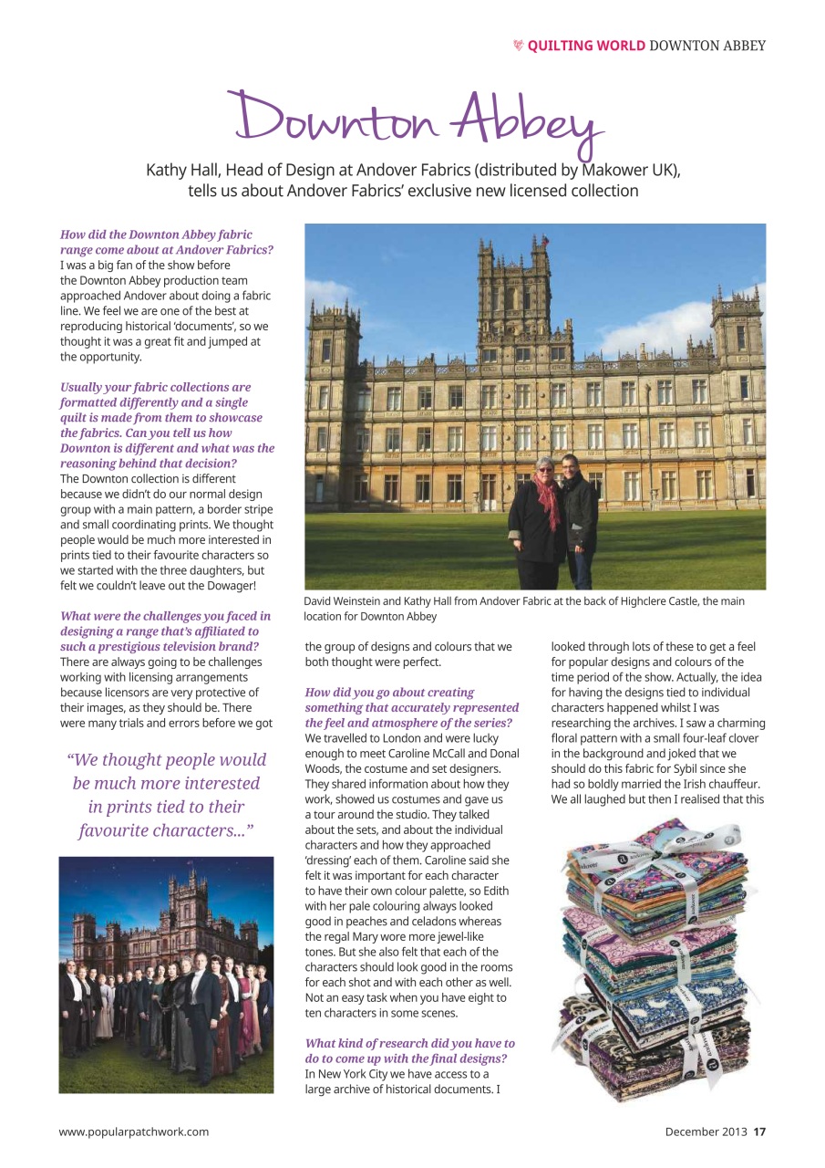 Popular Patchwork Magazine Preview Pages