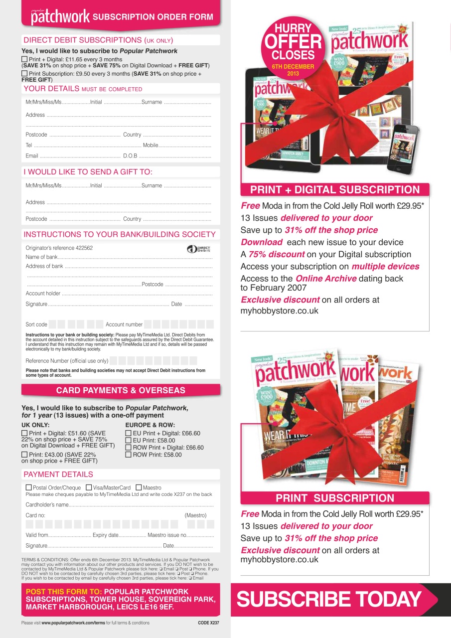 Popular Patchwork Magazine Preview Pages