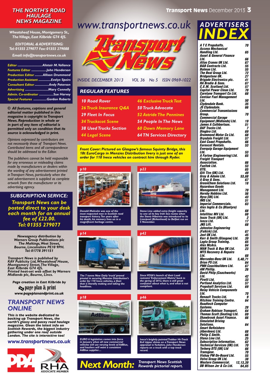 Transport News Preview Pages