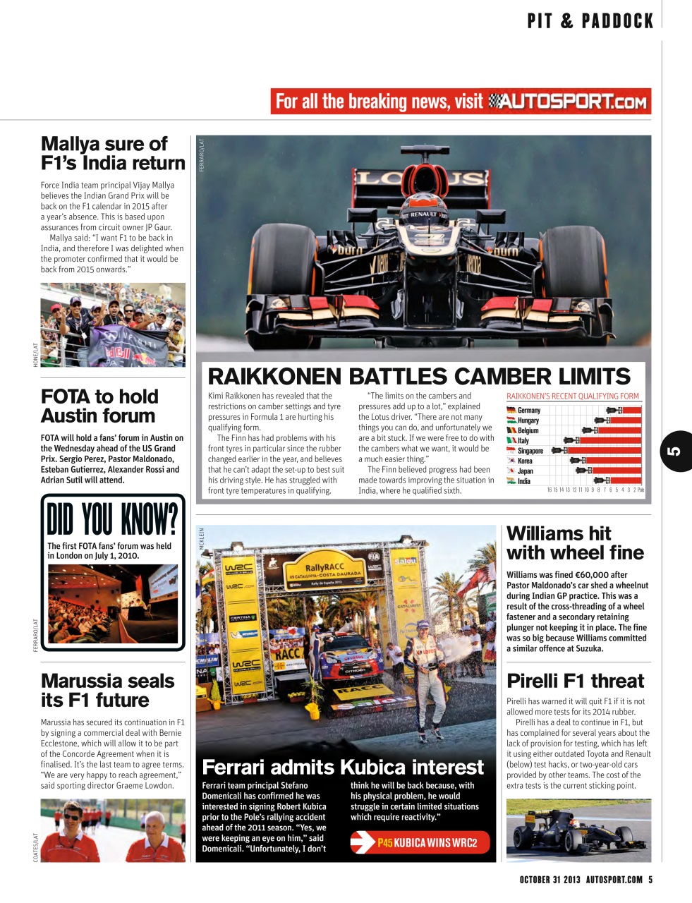 Autosport Preview Pages