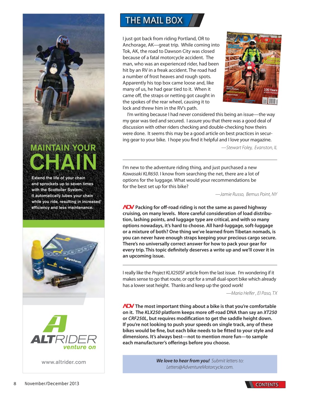 Adventure Motorcycle Preview Pages